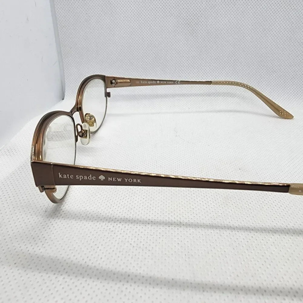 Kate Spade Camelot Tan & Gold Prescription Glasses Frames